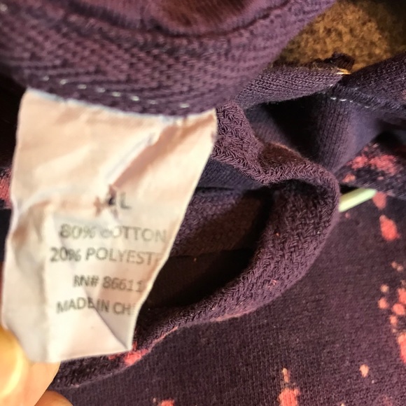 PRICE FIRM!!! Urban Renewal Vtg Oversized Bleached Hoodie - Picture 3 of 8